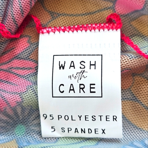 Two 2 Fly Soft Lace Sheer Floral Boho Hippie Western Kimono Cover Up Colorful - Picture 9 of 10